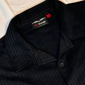 Black Casual Button Down Shirt with Classic Collar